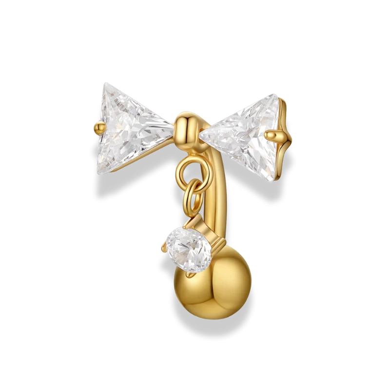 Crystal Ribbon Rook Piercing