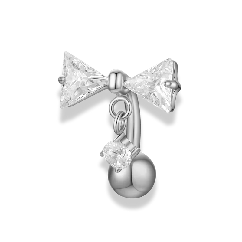 Crystal Ribbon Rook Piercing