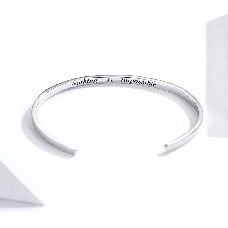 Courage Bangle "Nothing Is Impossible"