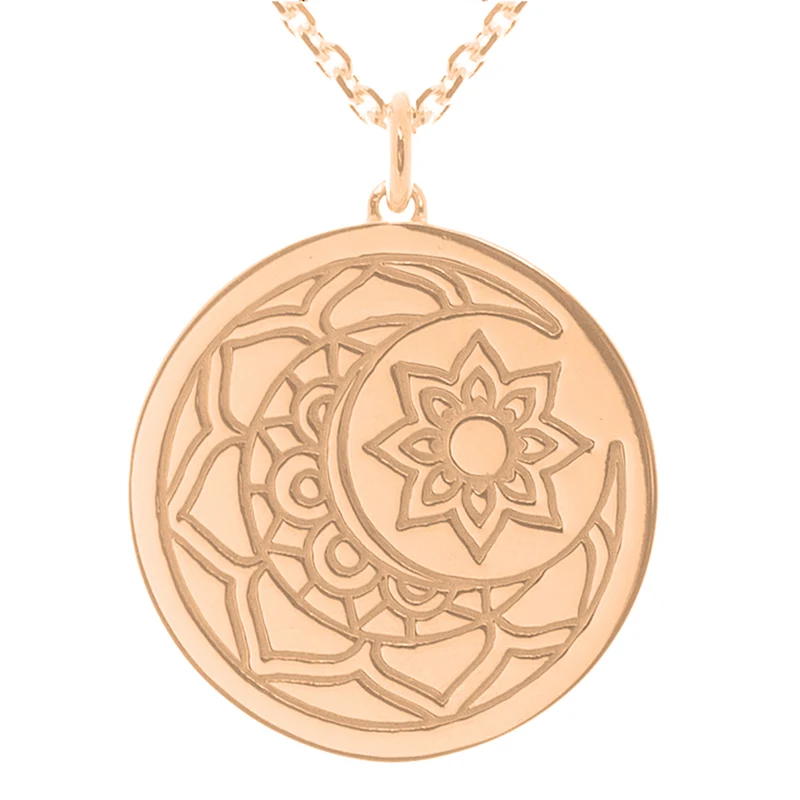 Moon & Sun myMantra Necklace in Rose Gold, 80cm