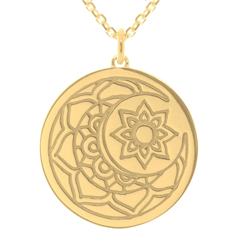Moon & Sun myMantra Necklace in Gold, 80cm