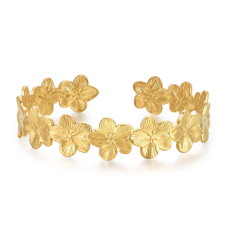 Golden Blossom Armreif 18K Vergoldet
