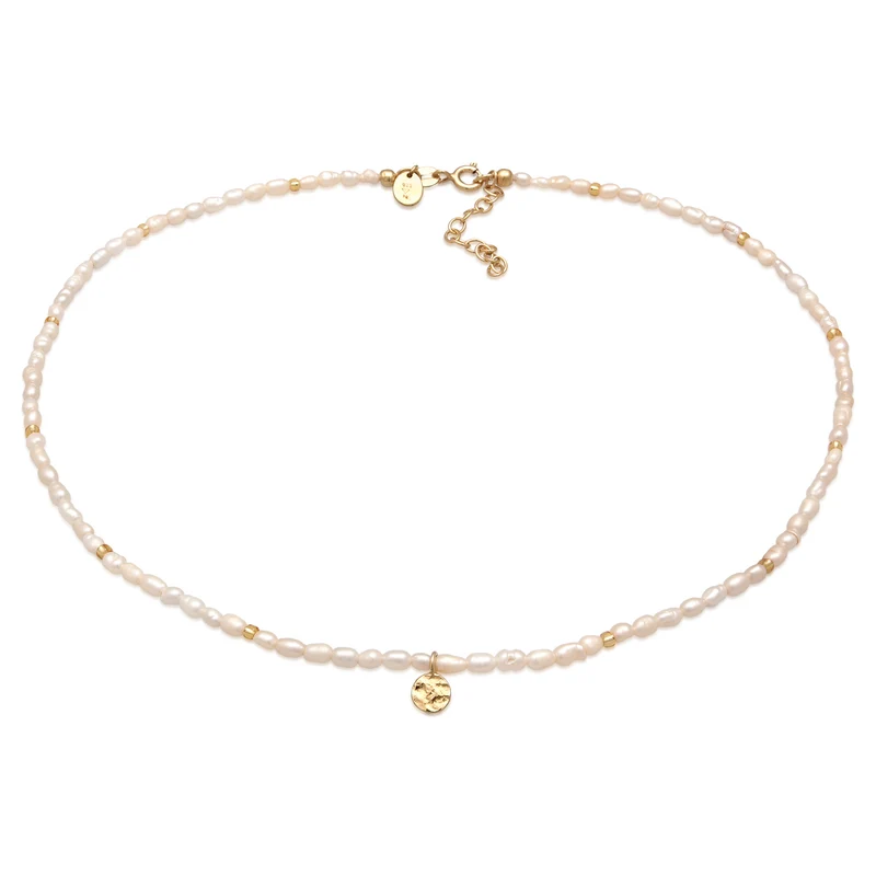Choker Plättchen| Süßwasserperlen