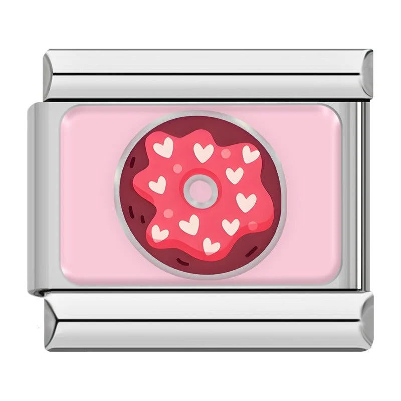 Herz Donut Silber