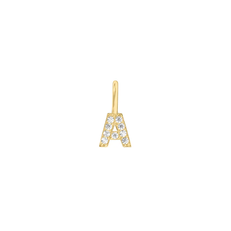 Mini Crystal Letter Anhänger (Ketten Anhänger)