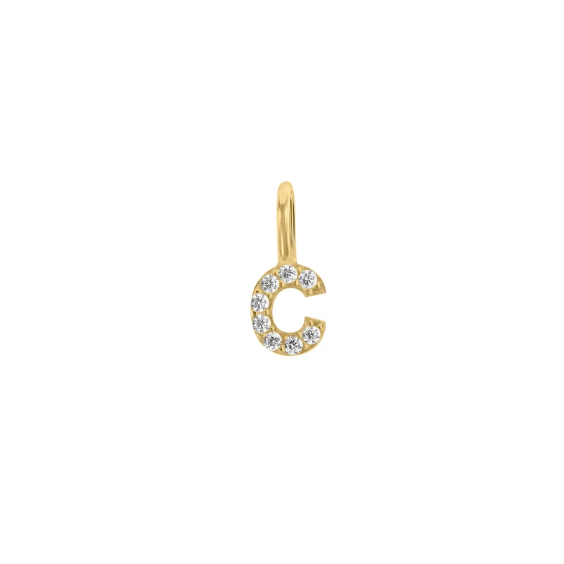 Mini Crystal Letter Anhänger (Ketten Anhänger)