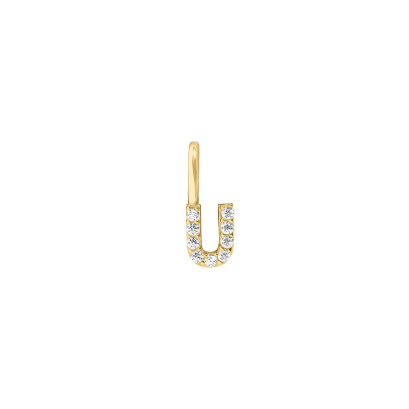 Mini Crystal Letter Anhänger (Ketten Anhänger)
