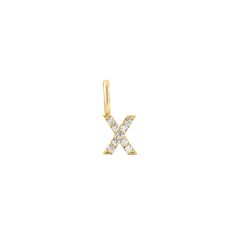 Mini Crystal Letter Anhänger (Ketten Anhänger)