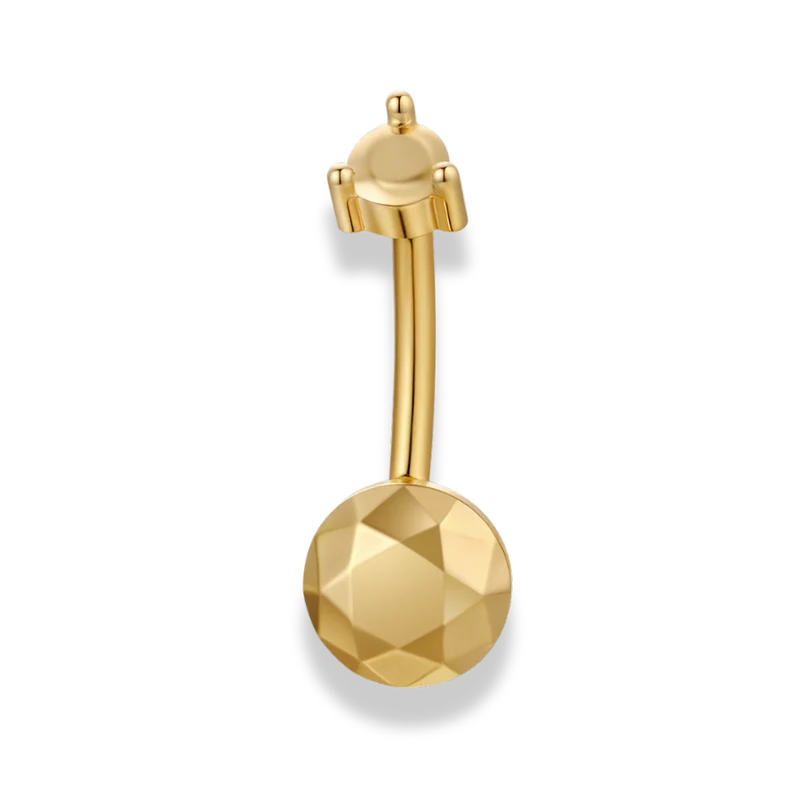 Golden Prism Ball Belly Piercing - Titan
