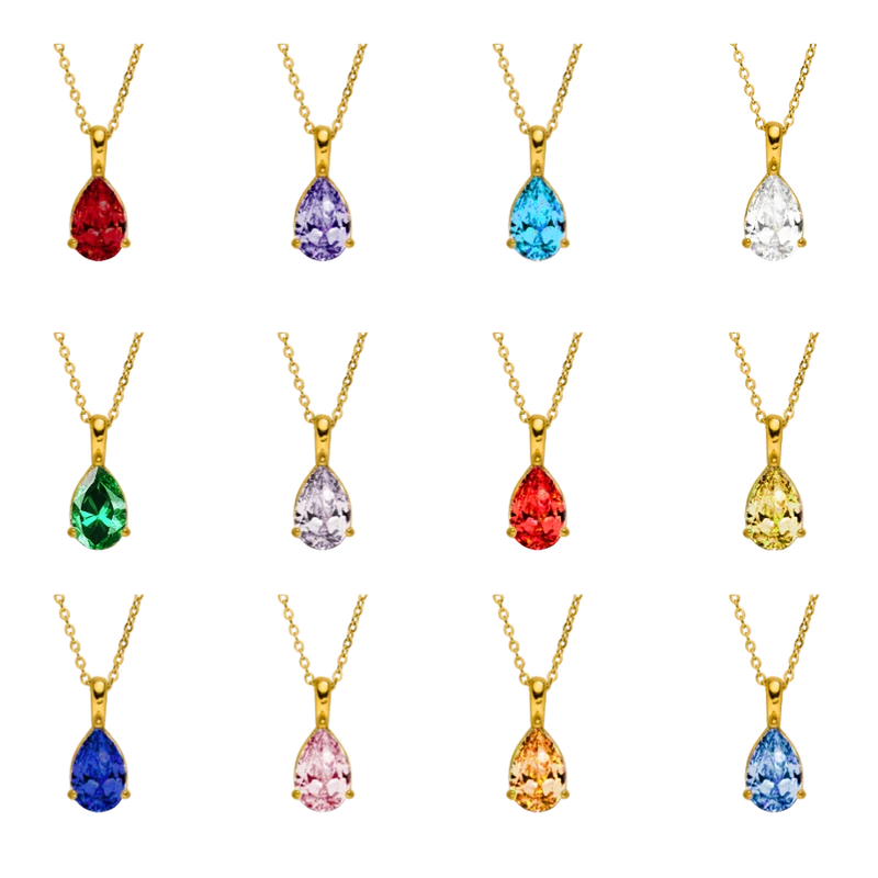 Eternal Birthstone Kette 18K Vergoldet