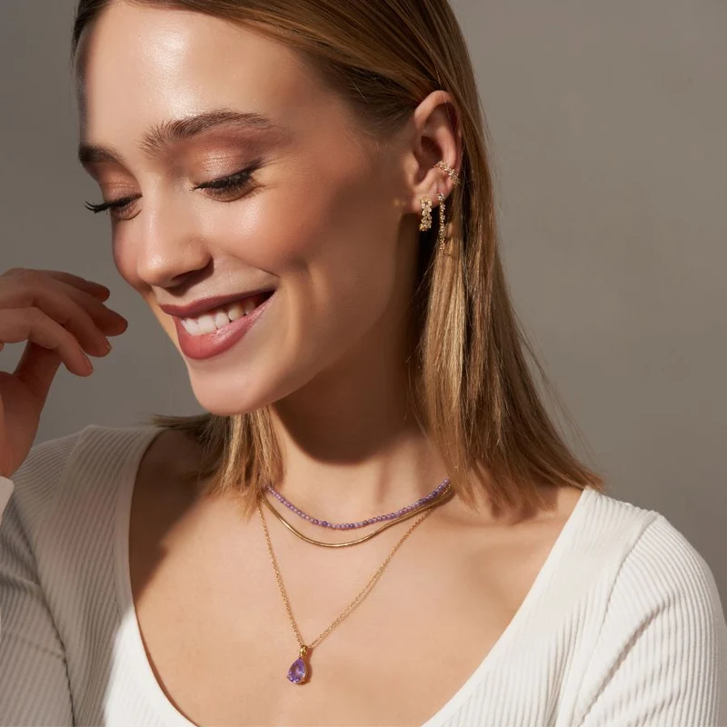 Eternal Birthstone Kette 18K Vergoldet