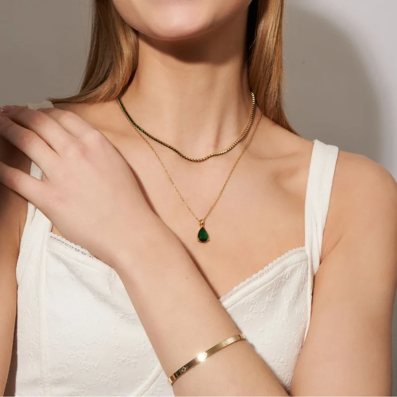 Eternal Birthstone Kette 18K Vergoldet