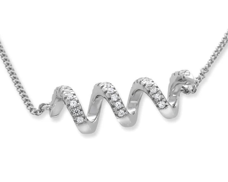 KETTE SILBER ANHÄNGER RUND, SILBERKETTE, WELLE ANHÄNGER 925 SILBER