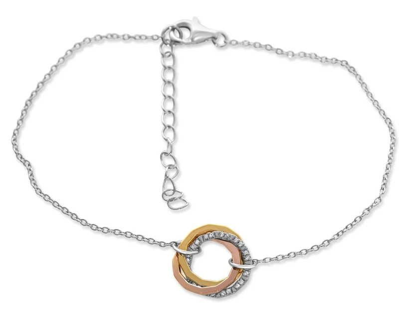 ARMBAND TRICOLOR, ANHÄNGER MEHRFARBIG, DAMENARMBAND