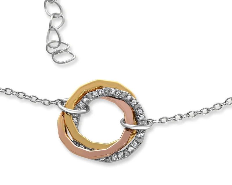 ARMBAND TRICOLOR, ANHÄNGER MEHRFARBIG, DAMENARMBAND