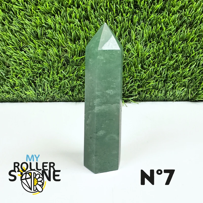 Grüne Aventurin-Steinspitzen