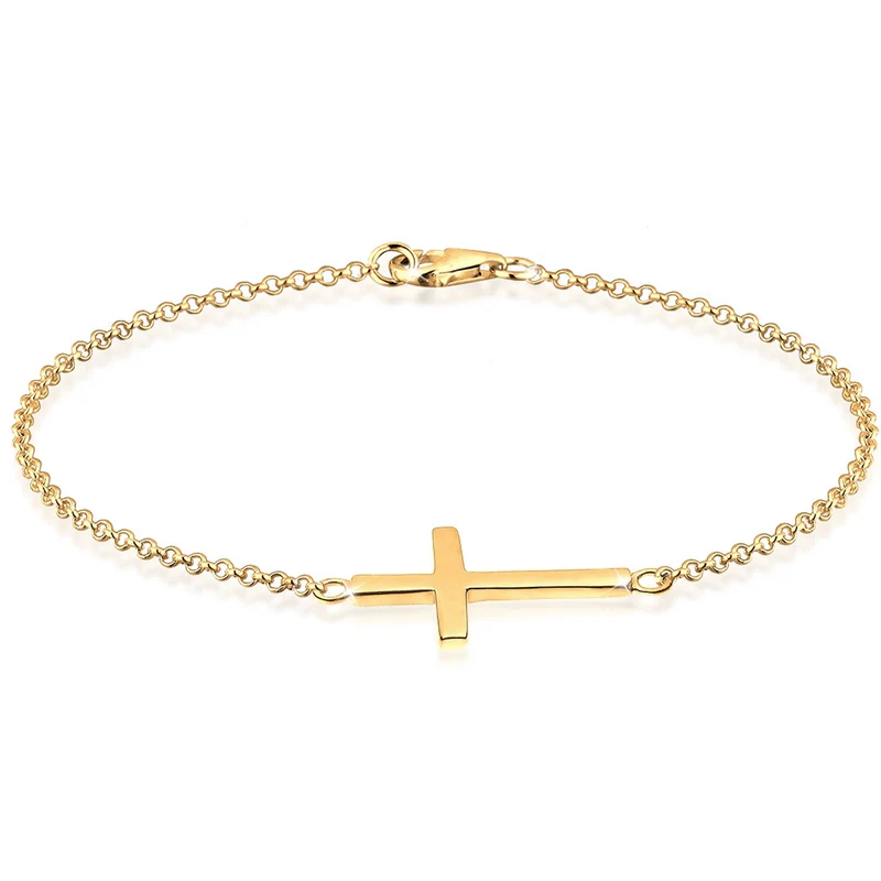 Classic Kreuz Halskette & Armband Schmuck Set