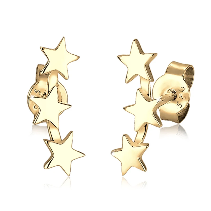 Eterna Star Ohrstecker & Ring Schmuck Set
