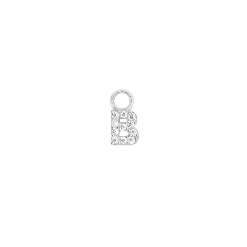 Mini Crystal Letter Charm (Ohrring Charm)