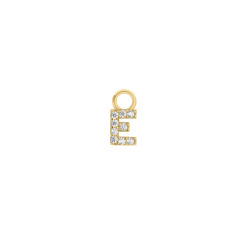 Mini Crystal Letter Charm (Ohrring Charm)
