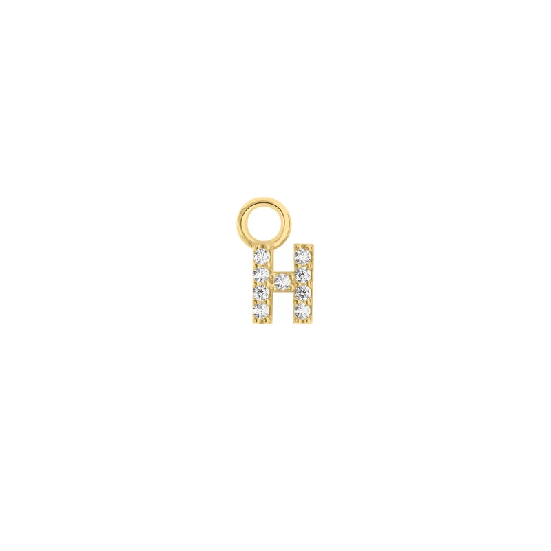 Mini Crystal Letter Charm (Ohrring Charm)