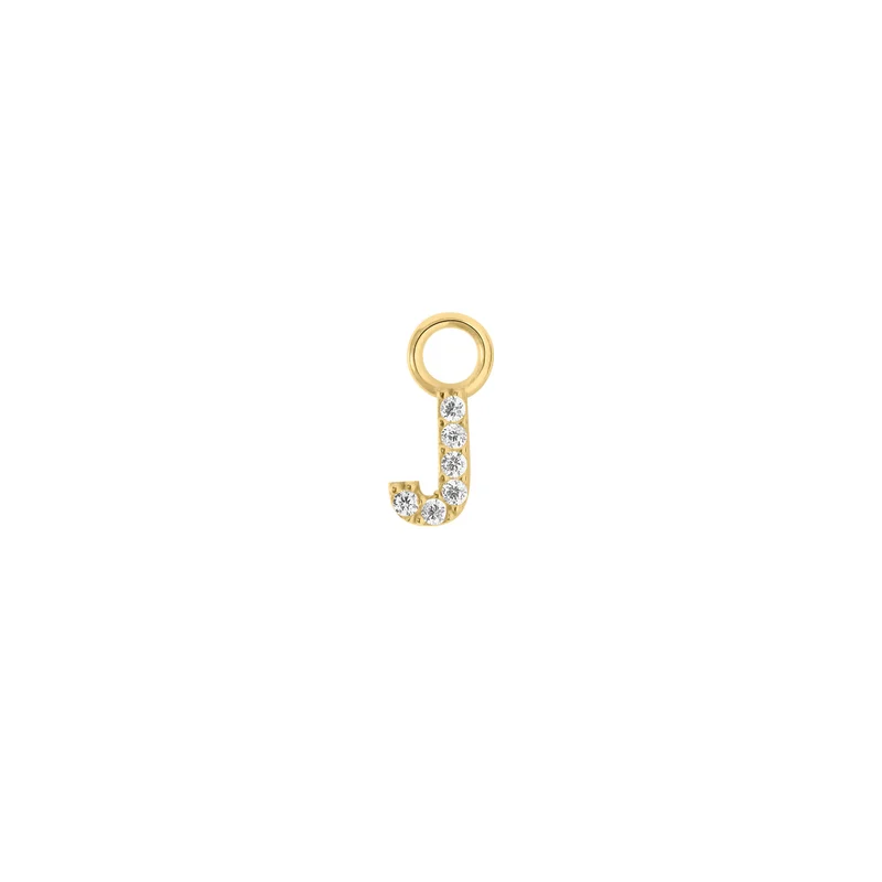 Mini Crystal Letter Charm (Ohrring Charm)