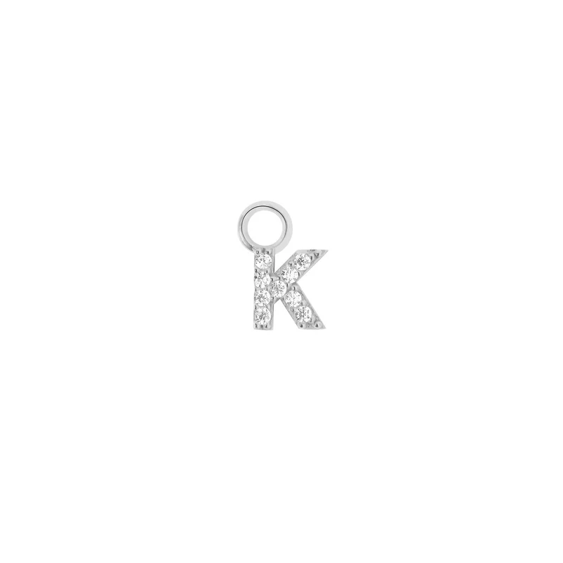 Mini Crystal Letter Charm (Ohrring Charm)