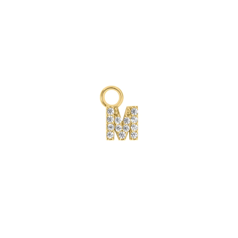 Mini Crystal Letter Charm (Ohrring Charm)