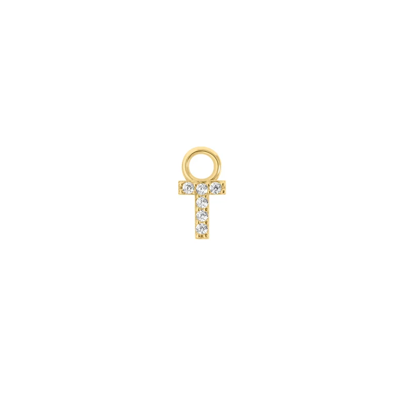 Mini Crystal Letter Charm (Ohrring Charm)