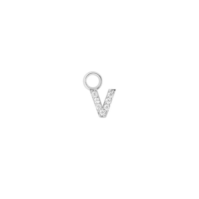 Mini Crystal Letter Charm (Ohrring Charm)