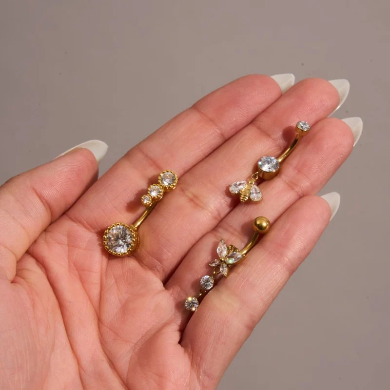 Timeless Ivanna Belly Piercing - Titan