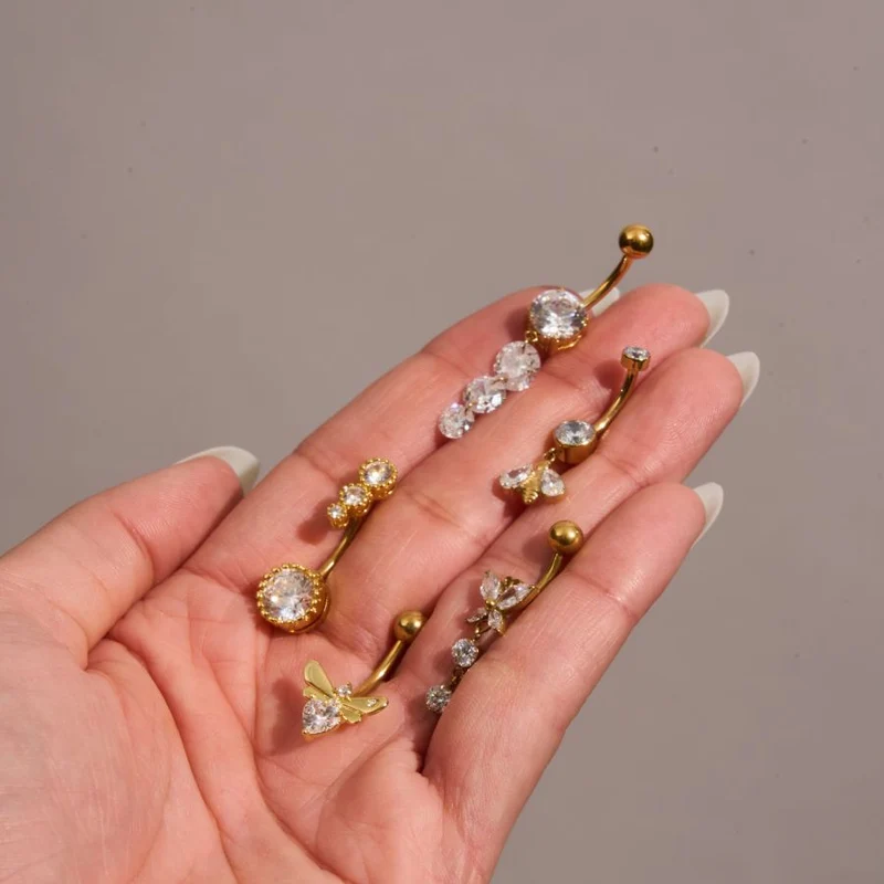 Timeless Ivanna Belly Piercing - Titan