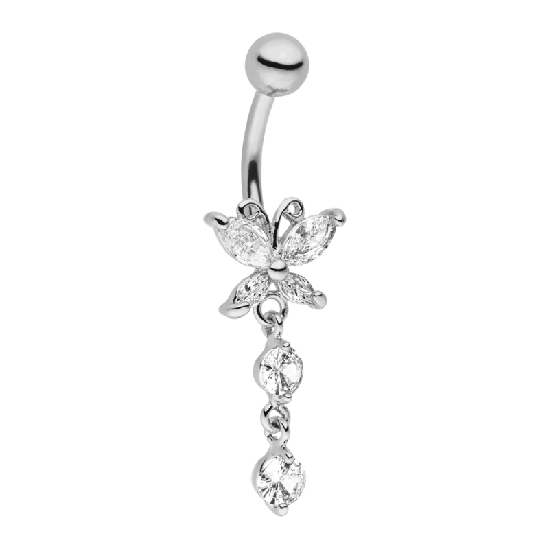 Timeless Butterfly Belly Piercing - Titan