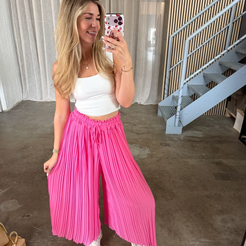 Plissee Hose - Pinky