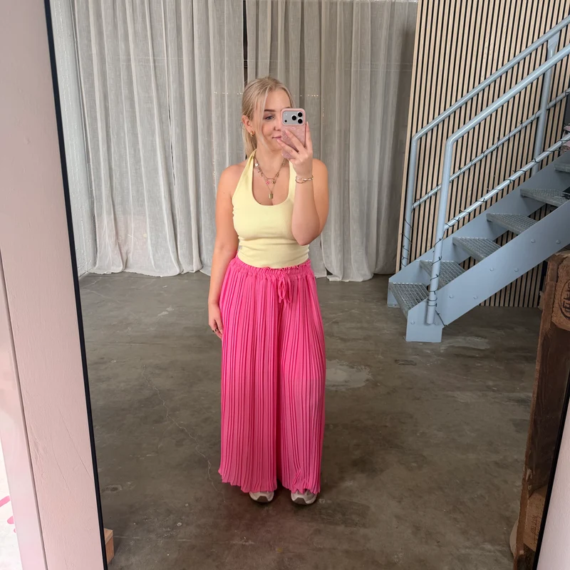 Plissee Hose - Pinky