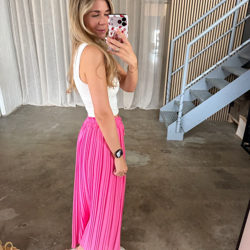 Plissee Hose - Pinky