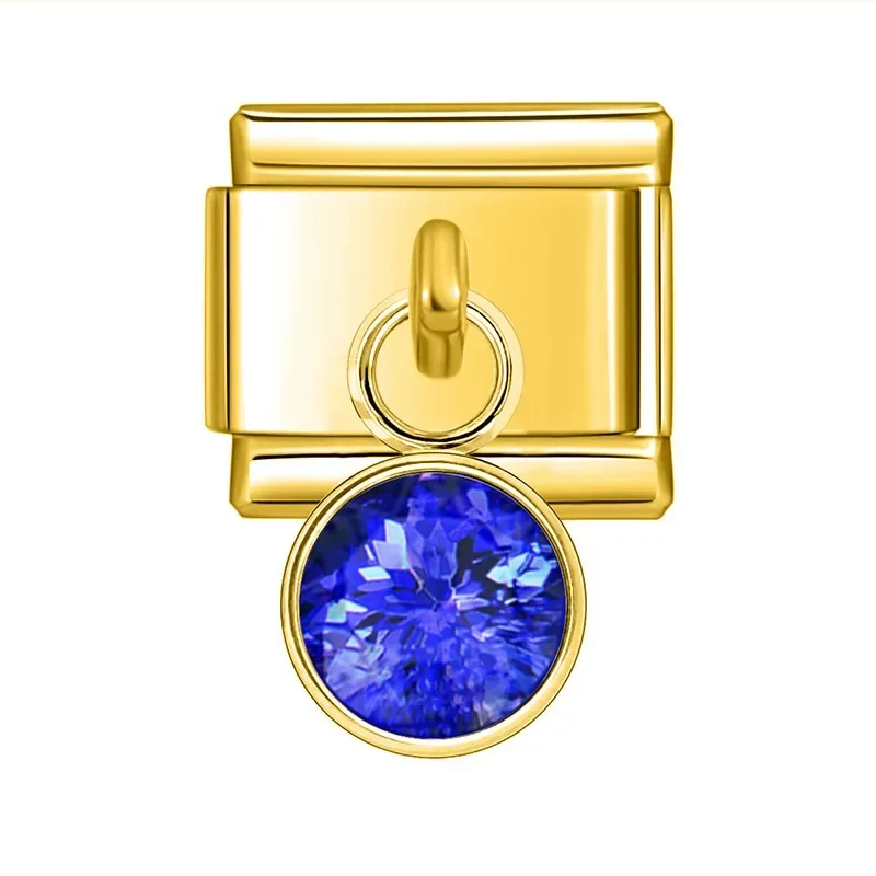 Hängender Stein dunkelblau