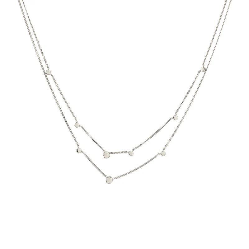 Layer-Halskette | Mit Kristallen von Swarovski® (Weiß)