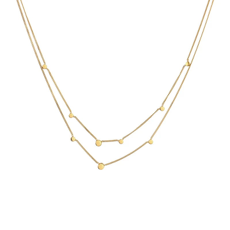 Layer-Halskette | Mit Kristallen von Swarovski® (Weiß)