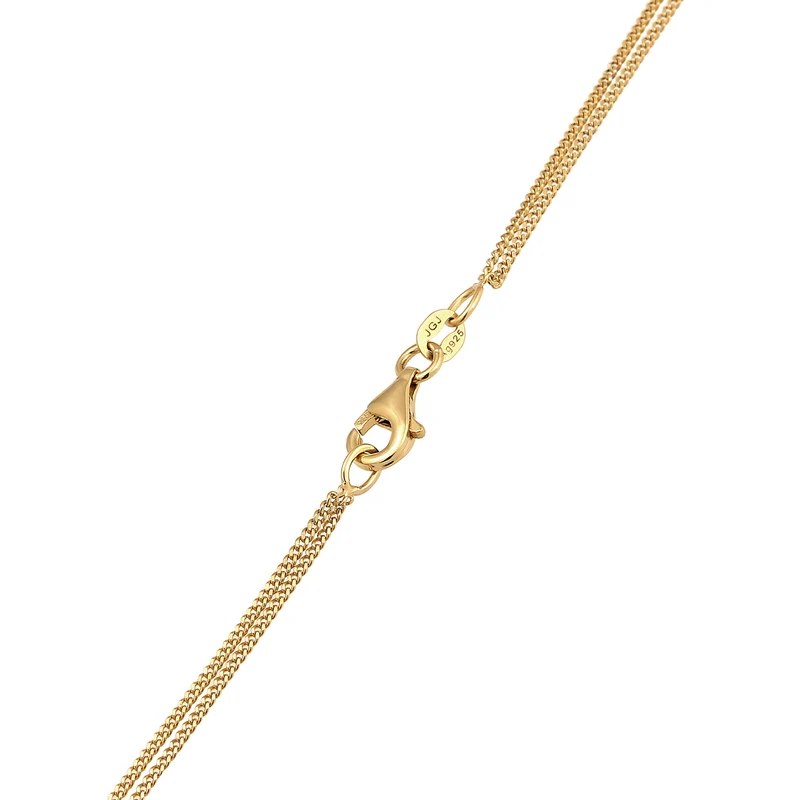 Layer-Halskette | Mit Kristallen von Swarovski® (Weiß)