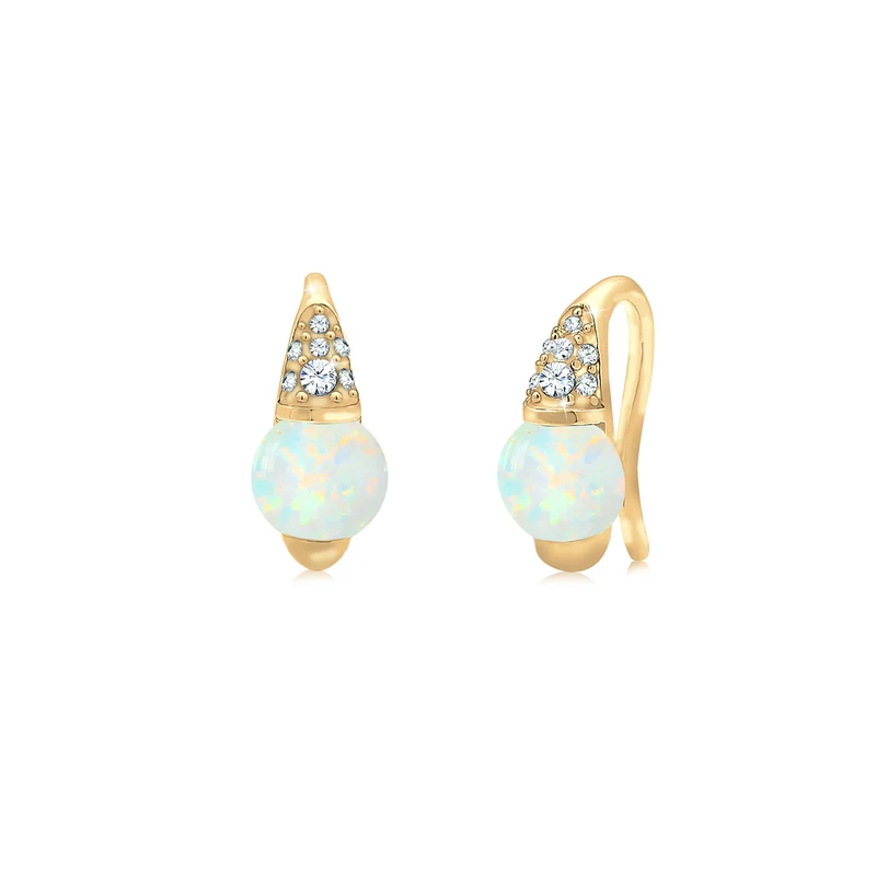 Opal Sparkle Armreif & Ohrringe Schmuck Set