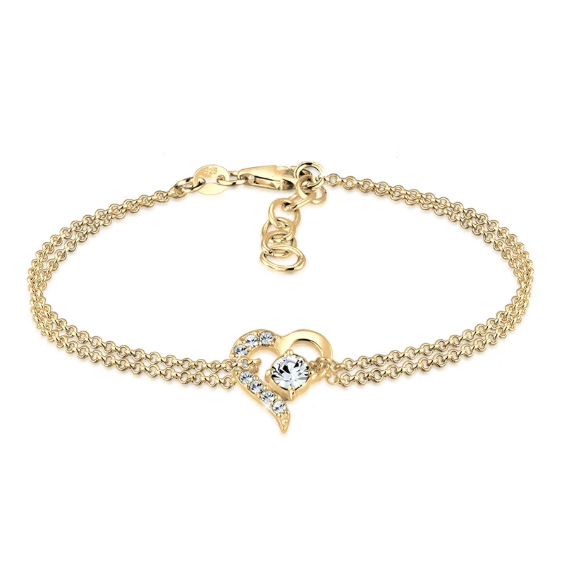 Open Heart Halskette & Armband Schmuck Set