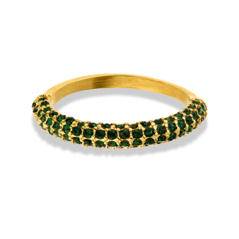 Precious Pave Ring 18K Vergoldung