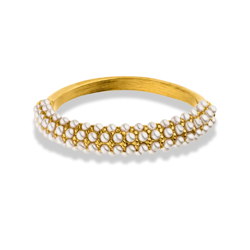 Precious Pearl Ring 18K Vergoldet