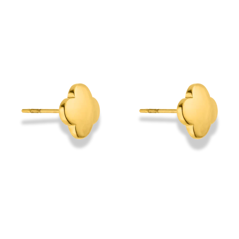 Golden Leaf Ohrstecker 14K Vergoldet