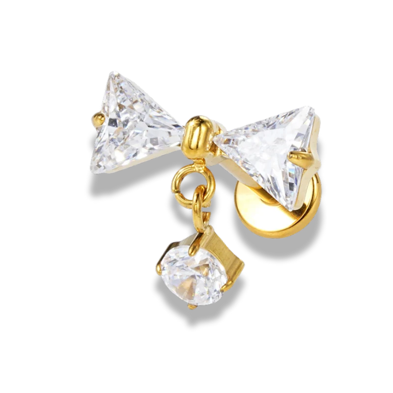 Crystal Ribbon Labret - Titan
