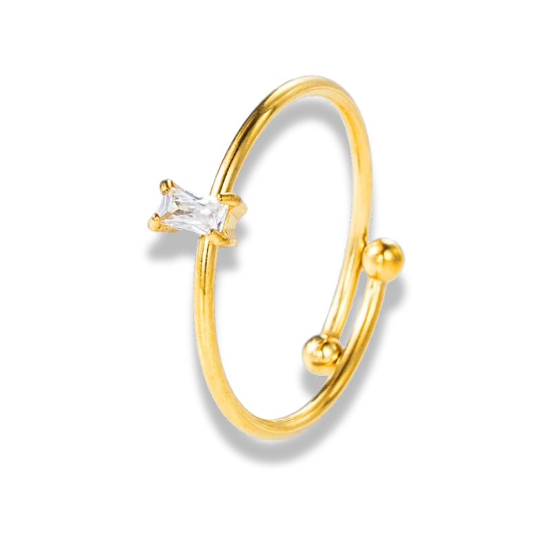 Simple Baguette Ring 18K Vergoldet