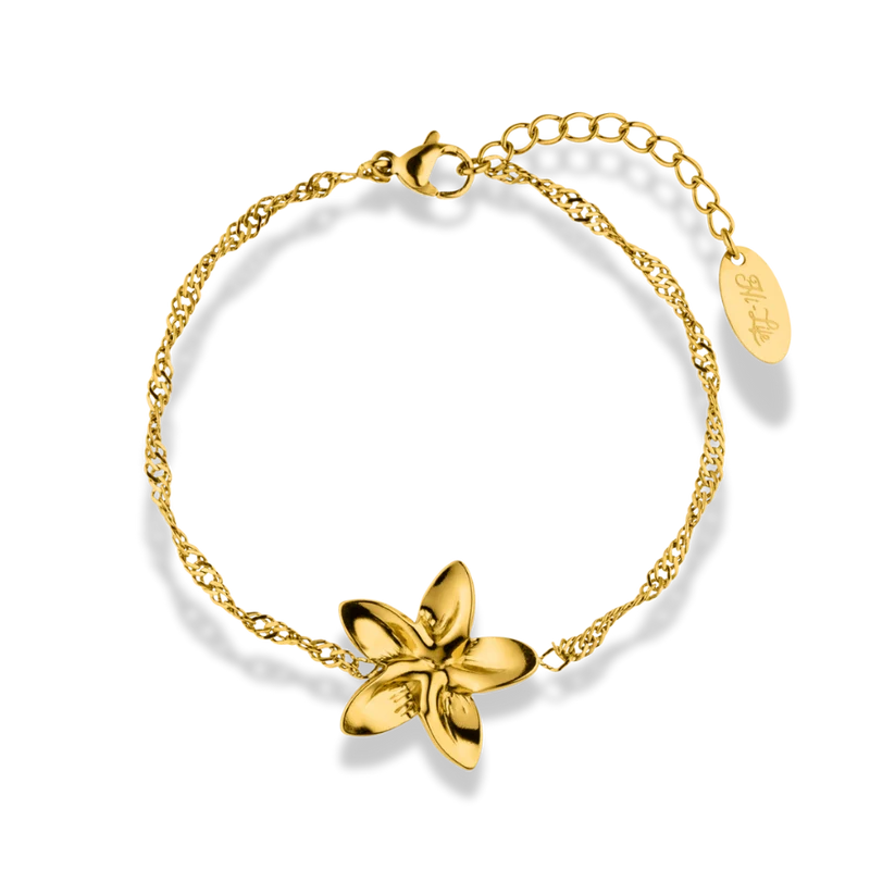Frangipani Armband 14K Vergoldet
