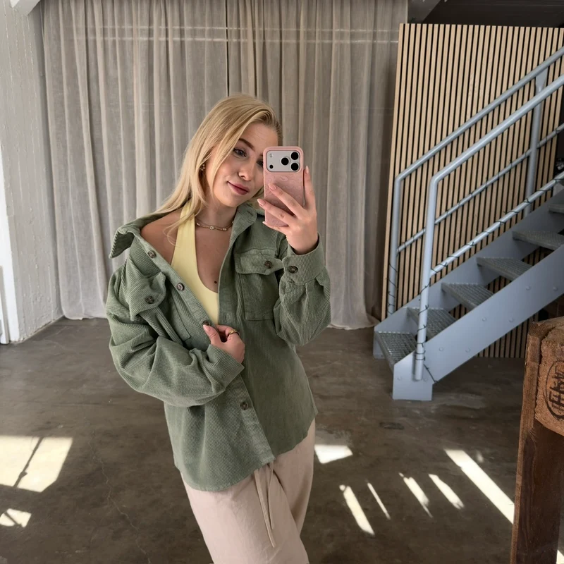 Cord Jacke - Olive