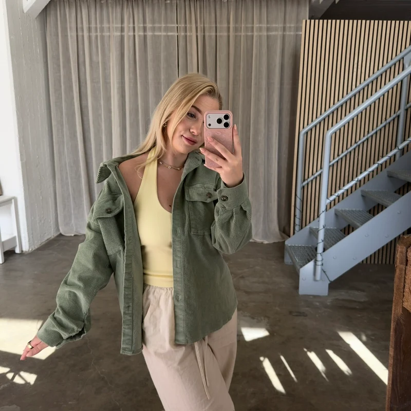 Cord Jacke - Olive